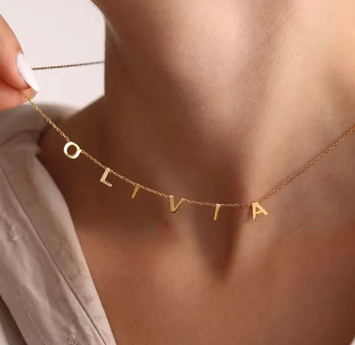 Personalised name necklace