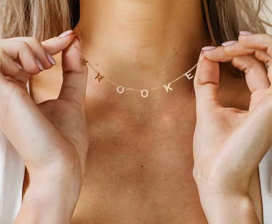 Personalised name necklace